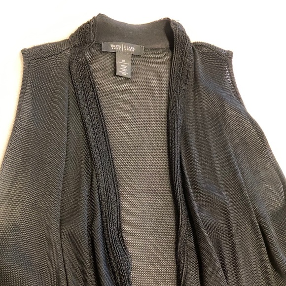 Sleeveless Black Cardigan - Picture 2 of 5